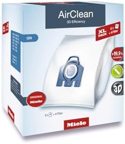 Miele GN Vacuum Cleaner Bags, XL-Pack for Select Miele Canister Vacuums