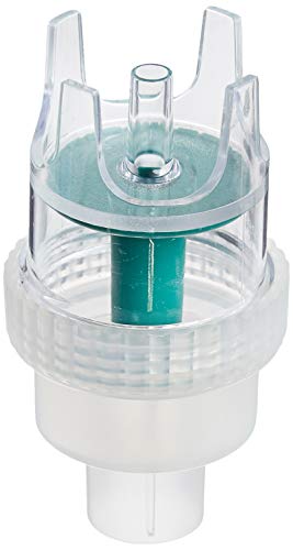1883 Micro Mist Nebulizer with Tee, Mouthpiece and Reservoir Tube (Pack of 50) | 6 cc Capacity Jar, Anti Spill Design, Threaded Cap, 8 LPM Flow Rate