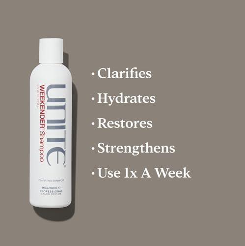 UNITE Hair WEEKENDER Clarifying Shampoo, 8 fl oz | Detox Shampoo for Oily