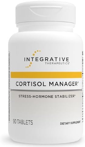 Integrative Therapeutics Cortisol Manager - Balance Cortisol & Support Relaxation for Restful Sleep* - Includes Ashwagandha & L-Theanine for Confidence with Less Stress* - 30 Tablets
