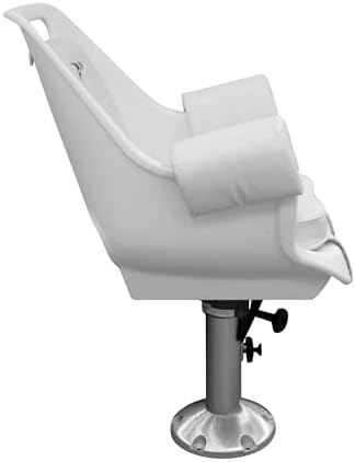Wise 8WD007-7-710 Deluxe Pilot Chair with Cushions, Mounting Plate, Adjustable Height Pedestal and Seat Mount | Adjusts 12 to 18 in tall