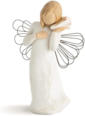Willow Tree Angel of The Spirit, Sculpted Hand-Painted Figure | Hand-Painted Angel Figurine, Celebrating Friendship, Nature and Everyday Blessings, Sculpted by Artist Susan Lordi