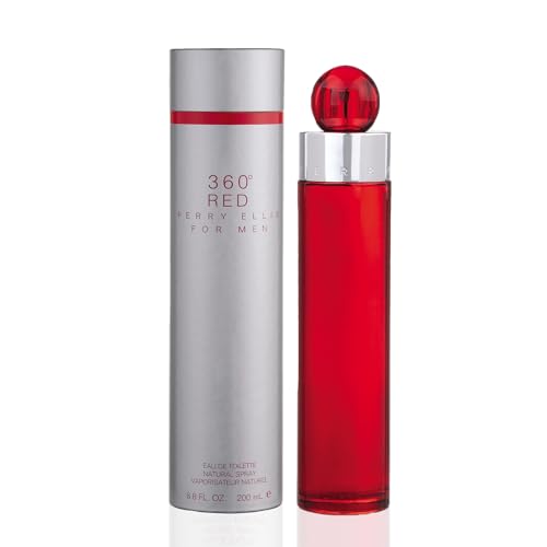 Perry Ellis 360° Red Eau De Toilette Spray for Men - Mens Cologne, Long Lasting Perfume, EDT, Fragrance with Notes of Clove