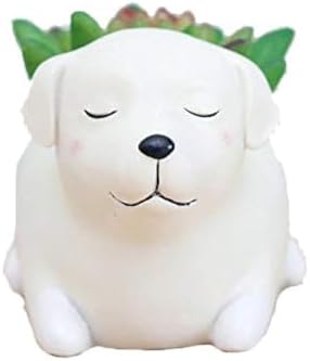 Labrador Dog Succulent Planter Pots for Office House Balcony Landscape Creative Decorative Flower Pots (Labrador Dog)