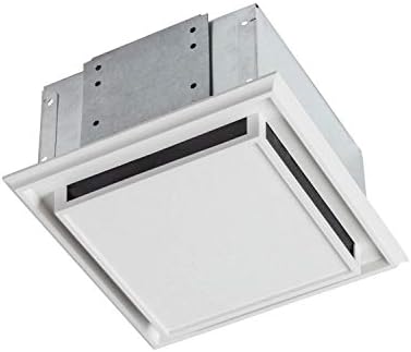Broan 682 Bathroom Ventilation Fan with Charcoal Filter and White Plastic-Grille