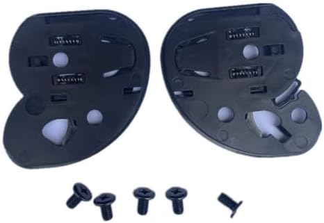 1 Pair HJC Gear Plate Motorcycle Helmet Mounts Base Shield Adaper Compatible Compatible with CL-15 CL-16 CL-17 TR-1 CS-R1 CS-R3 CS -15