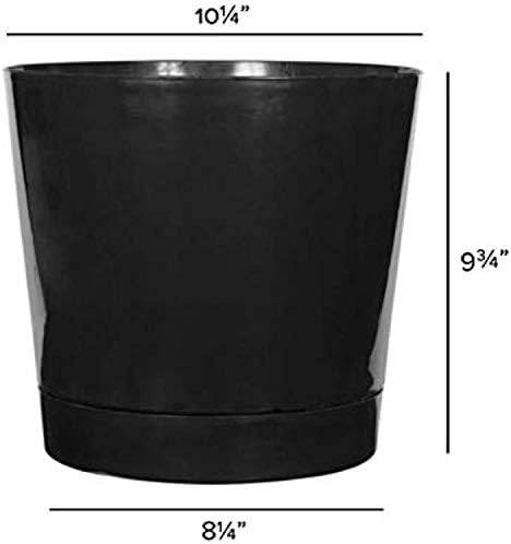 Novelty Majestic Full Depth Round Cylinder Pot, Glossy White, 8-Inch (10082)