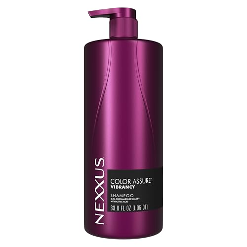 Nexxus Color Assure Shampoo for Vibrancy for Color Treated Hair Powered by Chromabond Sealer with Citric Acid 33.8