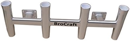 BroCraft Aluminum Wall Mounted 4 Pole Rocket Launcher / Boat Rod Holders / Boat Rocket Launcher