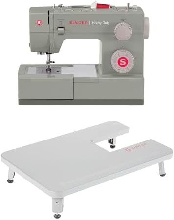 SINGER | Heavy Duty 4452 Sewing Machine 4411, 4423, 4432, and 4452 Mechanical Heavy Duty Sewing Machines Extension Table, Gray