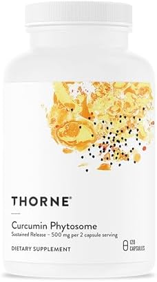 THORNE Curcumin Phytosome, 500 mg Sustained Release Curcumin, 120 Capsules | Supports Joint Stiffness