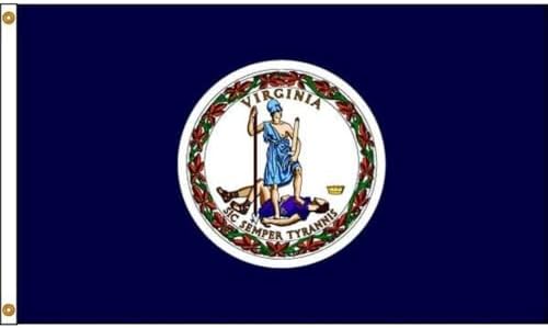 Annin Flagmakers Virginia State Flag USA-Made to Official State Design Specifications, 3 x 5 Feet (Model 145660) | USA-Made to Official State Design Specifications