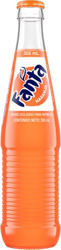 Mexican Fanta Orange Glass Bottle, 12 fl oz, 24 Pack