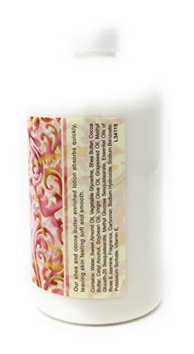 Greenwich Bay Trading Company Shea Butter Lotion, Rosewater & Jasmine 16 Fl Oz