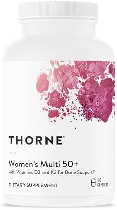 THORNE Women's Multi 50+, Comprehensive Daily Multi-Vitamin, 180 Capsules