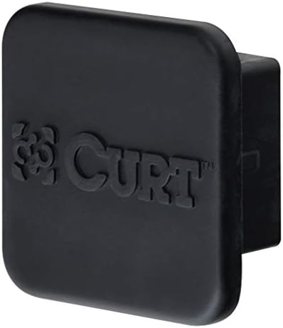 Curt 13153 22272 Class 3 Trailer Hitch with 2 Inch Receiver and 2 Inch Rubber Hitch Tube Cover Bundle for Hyundai Santa Fe and Santa Fe XL