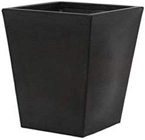Tusco CT22BK Cosmo Square Planter, Black, 22-Inch