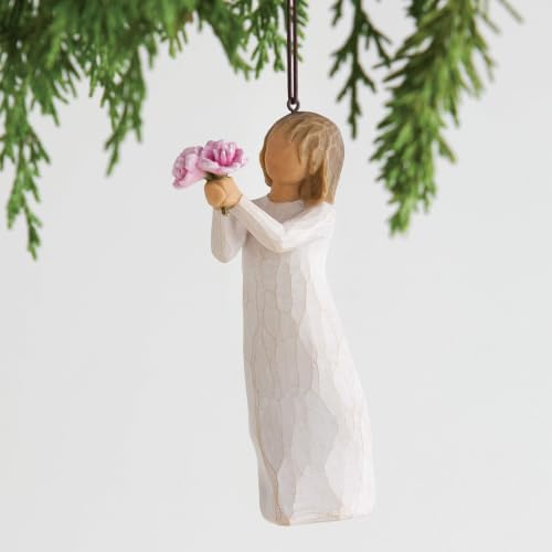 Willow Tree Lots of Love Ornament, Sculpted Hand-Painted Figure | Celebrating Friendship and Sentiment, Cast from a Susan Lordi Original Carving, Cast Resin Keepsake, Ready to Hang