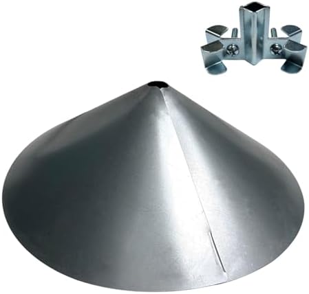 Wrap-Around Cone Squirrel Baffle - Made in USA - Galvanized