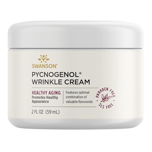 Swanson Pycnogenol Wrinkle Cream 2 fl Ounce (59 ml) Cream | Promotes a More Youthful and Healthy Appearance, Free of SLS and Parabens, Nourishing Anti-Aging Skincare