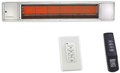 SUNPAK S34S TSR (up to 30, 000 BTU) Hanging Patio Heater Stainless Steel Propane Gas (LP) No Fascia Kit