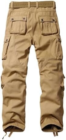 TRGPSG Men's Fleece Lined Hiking Cargo Pants