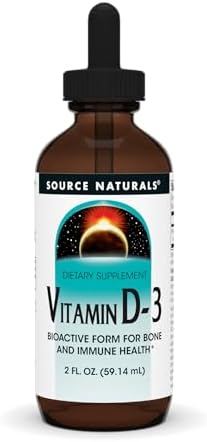 Source Naturals Vitamin D-3 Liquid Drops 2000 iu Supports Bone & Immune Health - 4 Fluid oz | Bioactive Form For Bone And Immune Health*