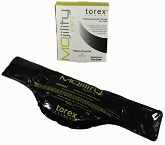 Torex Mojility - Hot and Cold Therapy Flat Pack - Reusable Gel Ice Pack (Cervical Black 2 x 6.5).