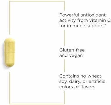 Integrative Therapeutics Vitamin C with Quercetin - Vitamin C Supplement for Immune Support*- Supports Antioxidant Activity* - Vegan