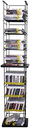 FixtureDisplays CD Tower Media Rack DVD Organizer Video Game Blu Ray Storage Holds 176 Single CDs 18469