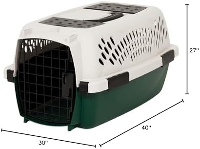 Petmate Ruffmaxx Camouflage Dog Kennel Pet Carrier & Crate 40" (70-90 Lb), Outdoor and Indoor for Large, Medium, and Small Dogs - Made from Recycled Material w/ 360-Degree Ventilation, Made in USA