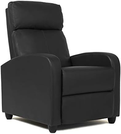 FDW Recliner Chair Push Back Sofa Home Theater Seating with Lumbar Support and Leather Padded Seat Backrest for Living Room | Lounge Chair With