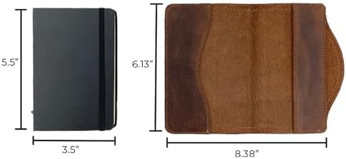 Hide & Drink, Journal Cover for Moleskine Hard Cover Sketchbook (3.5 x 5.5 in.), Notebook NOT Included, Full Grain Leather, Handmade (Pocket)