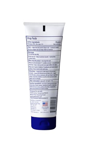 Welmedix Adult Diaper Rash Cream - Maximum Strength Zinc Oxide Cream | Moisturizing Skin Barrier - Fragile Skin Protection Ointment - Diaper Rash Cream for Adults - 4oz Tube