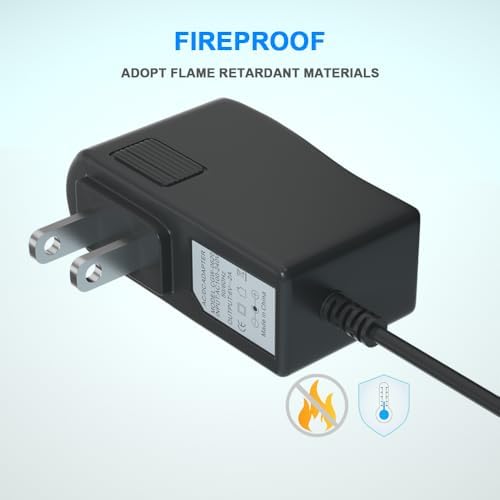 9.8ft Extra Long 6V 2A Power Supply Adapter for ProForm Elliptical，Power Cord for Smart Strider 480 490 500 600 LE, 390 395 475 510 E, 510 EX
