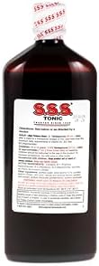 S.S.S. Tonic Liquid Iron & Vitamin B Supplement with B1, B2 & B3, 20 Fl Oz | High-potency, easy-to-take formula for daily energy support; made in USA