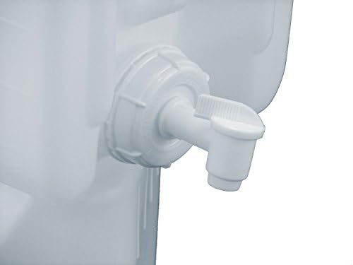 5 Gallon Samson Stackers, Natural, 6-Pack (30 Gallons), Emergency Water Storage Kit with one Bonus Spigot