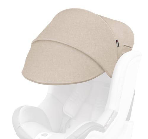 Manito Sun Shade Extender/Auxiliary Canopy for Car Seat (Black Grey)