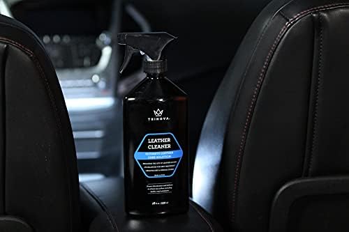 TriNova Leather Cleaner for Furniture and Car Interiors, 18 fl oz | Cleans leather furniture, vehicle interiors, bags, jackets and saddles.