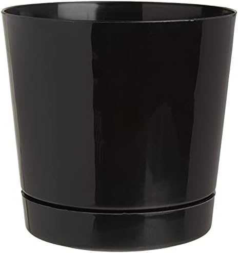 Novelty Majestic Full Depth Round Cylinder Pot, Glossy White, 8-Inch (10082)