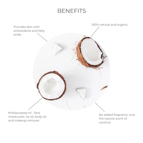 Alana Mitchell Organic MCT Face Oil – Natural Coconut Oil for Skin to Hydrate & Help Prevent Wrinkles & Fine Lines – Face Moisturizer for Women