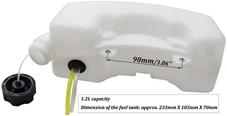 43cc 47cc 49cc 52cc 55cc Engine Motor Gas Fuel Petrol Tank Mini Scooter Auger Gas Powered Drill Pocket Quad Bike Garden Multi Tool Engines (40-5)