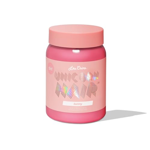 Lime Crime Unicorn Pastel Hair Tint, Hair Dye, Bunny (Pastel Baby Pink) | Semi-Permanent, Damage-Free, Conditions & Moisturizes