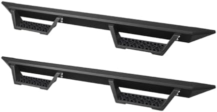 Matte Black Modular Drop Step Side Nerf Bars Rail Running Boards Compatible with 07-18 Chevy Silverado GMC Sierra / 2019 LD Limited Double