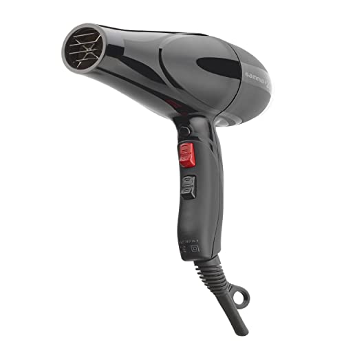 Gamma+ Absolute Power and Absolute 2000 Professional Tourmaline Ionic Unisex Hair Dryer with 2 Concentrator Nozzles