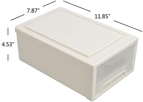 6 Quart Plastic Chest of Drawers, Desktop Office Organizer, 3 Pack