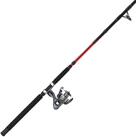 Quantum Optix Spinning Reel and 2-Piece Fishing Rod Combo, Durable Fiberglass Rod, Split-Grip EVA Foam Handle, Anti-Reverse Fishing Reel