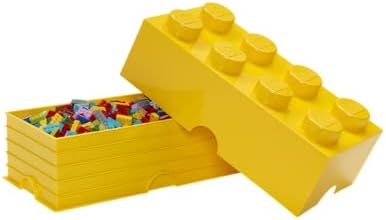 LEGO Storage Brick 8 12.1 L Storage Box with Lid Pink | Durable PVC-free plastic container for bricks, toys and clothes. Compatible with LEGO Brick Drawers and other 8-stud bins