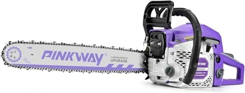 2-cycle 63CC Chainsaw Saw Gas Powered 20" Chain Saws Cordless Petrol Saw Handheld Chainsaw for Cutting Wood Trees Branches (63ACK)