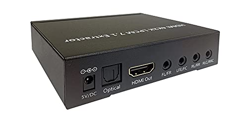 HDMI LPCM 5.1 7.1 to Analog Surround Decoder with Repeater Function